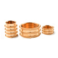 Custom All Sizes Wholesale Copper Insert M2.5 M5 M12 Brass Insert Nut Threaded Brass Nut